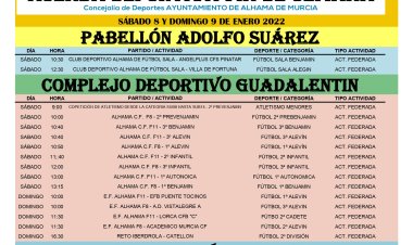 Agenda deportiva fin de semana