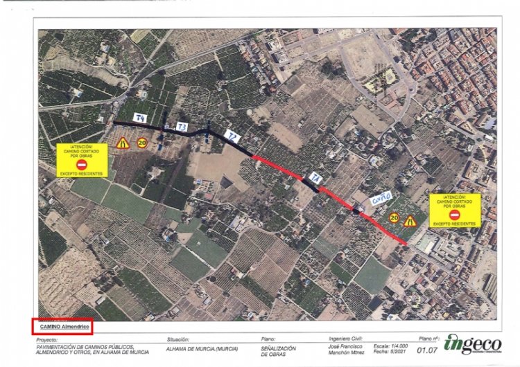 La concejalía de Infraestructuras inicia el arreglo de otros ocho caminos públicos con una inversión de 650.000 euros
