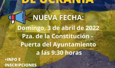 Debido a las inclemencias meteorológicas, se pospone de nuevo la ruta senderista solidaria con el pueblo ucraniano, organizada por el Alhama Coym - Club de orientación y montaña en colaboración con el Ayuntamiento de Alhama de Murcia. La nueva fecha será el domingo 3 de abril.