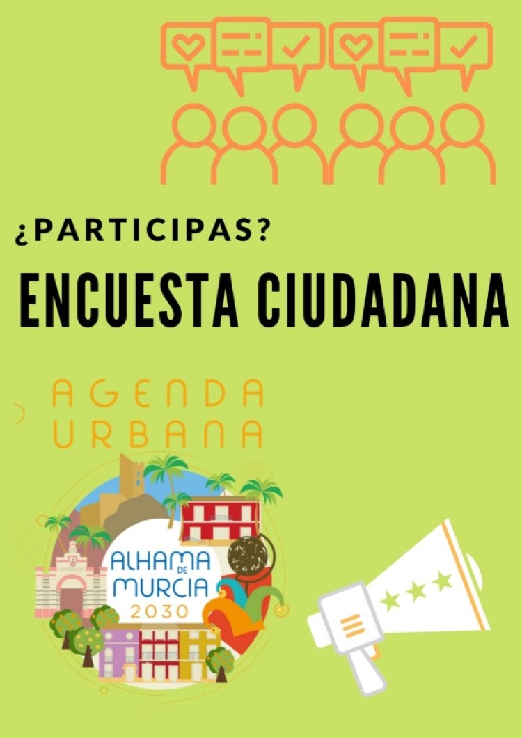 Participa en la encuesta de la Agenda Urbana 2030 de Alhama de Murcia