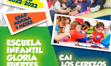 Abierto el plazo de matrícula 2022-2023 para la escuela infantil Gloria Fuertes y CAI Los Cerezos
