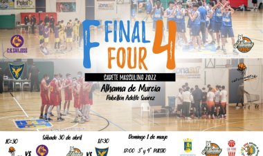 Alhama acoge la Final Four de baloncesto para conocer el campeón regional Cadete Masculino
