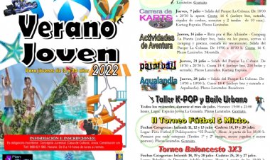 Actividades de verano 2022 para jóvenes de 12 a 20 años