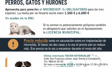 Campaña de vacunación antirrábica y microchip 2022