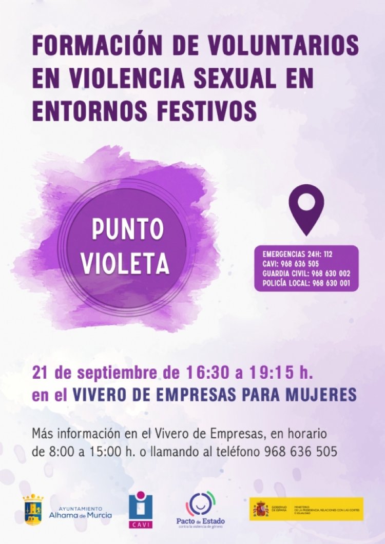 Igualdad organiza el III Curso de formación de voluntarios en violencia sexual en entornos festivos