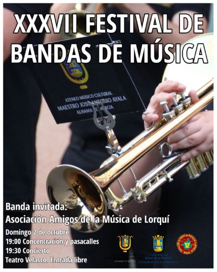 XXXVII Festival de Bandas de Música de Alhama: 2 de octubre de 2022