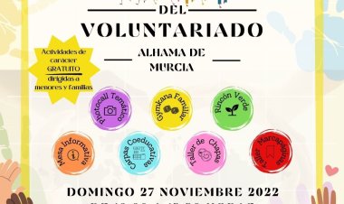 Este domingo 27 de noviembre, de 10:00 a 13:30 h., la plaza de la Constitución acoge una jornada de participación social, con motivo del Día Internacional del Voluntariado, que se conmemora el lunes 5 de diciembre.