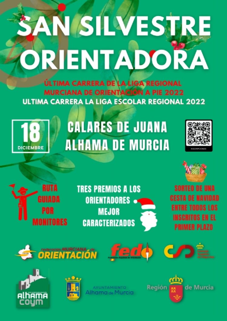 La San Silvestre Orientadora llega a Alhama el domingo 18 de diciembre