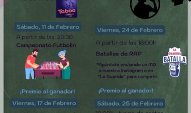 Actividades en el espacio joven La Guarida durante este mes de febrero