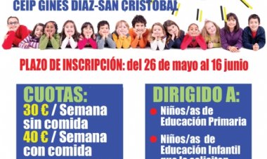 Abierto el plazo de inscripción para la Escuela de Verano 2023