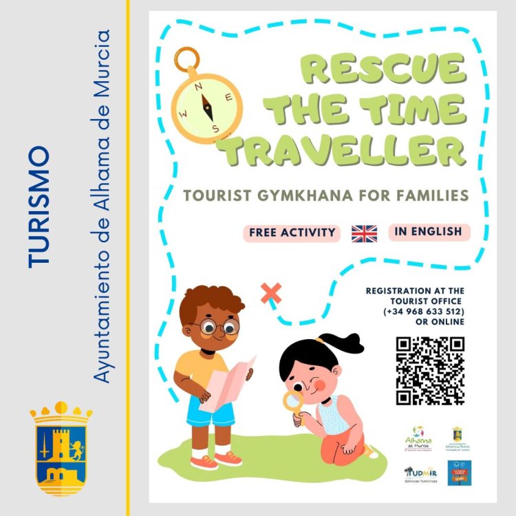 ¡Únete a la emocionante aventura de la Gymkana Turística Interactiva y Familiar en inglés en el corazón del centro urbano de Alhama de Murcia!