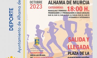 El viernes 20 de octubre, Alhama de Murcia decide los títulos regionales de Milla en Ruta