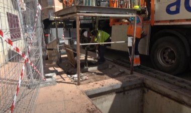 Dan comienzo las obras de acondicionamiento de contenedores soterrados en Alhama de Murcia