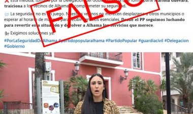 Psoe Alhama: Esta señora vuelve a mentir para tapar su incapacidad.