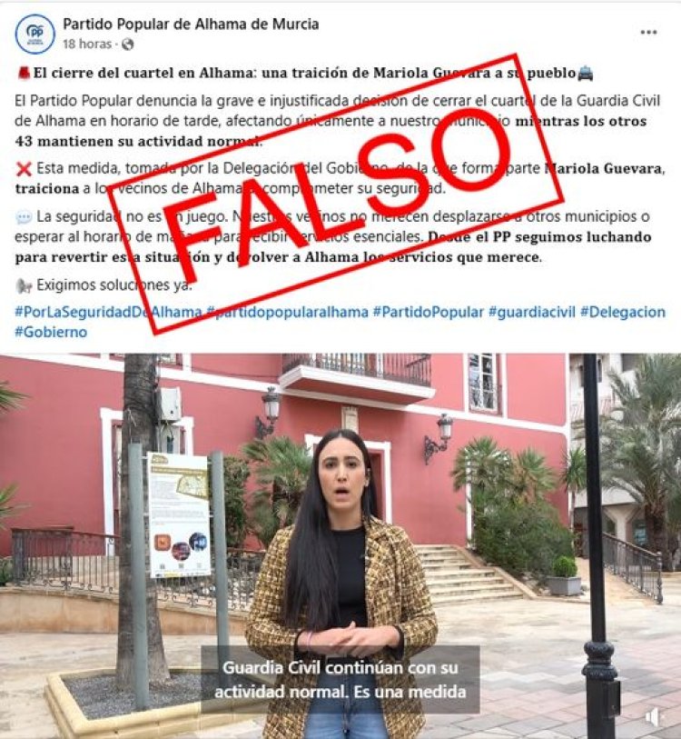Psoe Alhama: Esta señora vuelve a mentir para tapar su incapacidad.