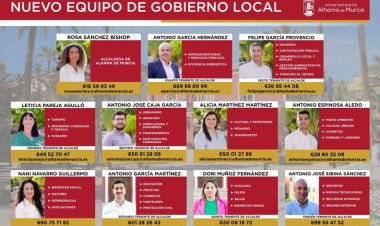 ALHAMA: Composición de la Corporación municipal tras la delegación de competencias.