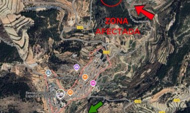 La Comunidad Autónoma corta la RM C-25 que da acceso a El Berro