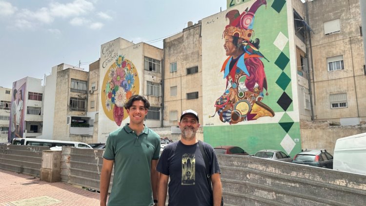 Finalizada la restauración y barnizado de los murales del aparcamiento de la calle Severo Ochoa