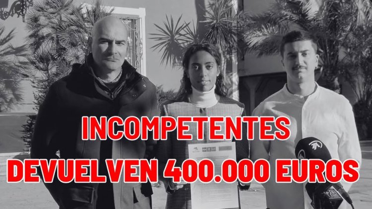 PSOE, IU Y Sibina, devuelven 400.000 Euros y duplican el coste de la obra de la Plaza de la Constitución