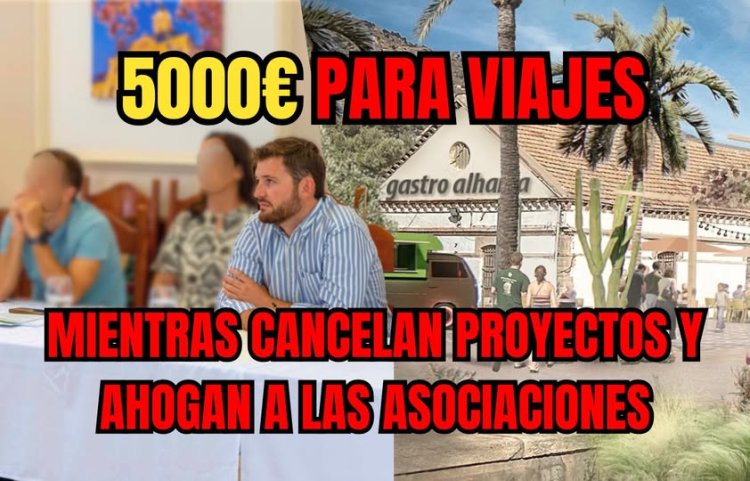 Partido Popular de Alhama: Caprichos socialistas: 150.000 Euros desviados y 5.000 gastados en viajes. El Psoe, Iu y Sibina, han vuelto a demostrar que gobiernan por y para un capricho partidista: