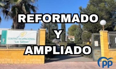 El Partido Popular de María Cánovas rescató el Centro Ocupacional de las Salinas.