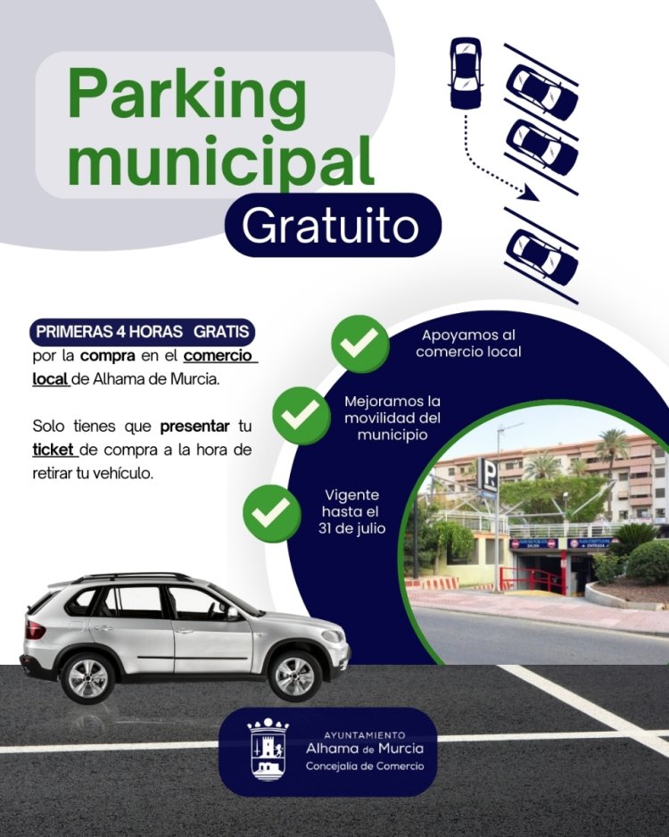 Compras en tiendas locales permiten disfrutar de hasta cuatro horas de estacionamiento gratuito