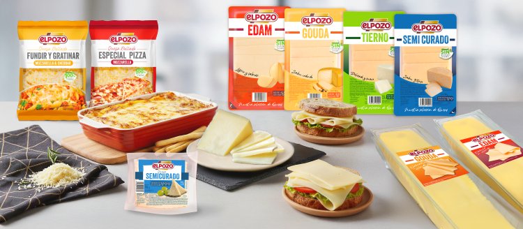 La compañía presenta tres nuevas referencias, que incluyen los quesos en lonchas Edam y Gouda, y la cuña de queso semicurado
