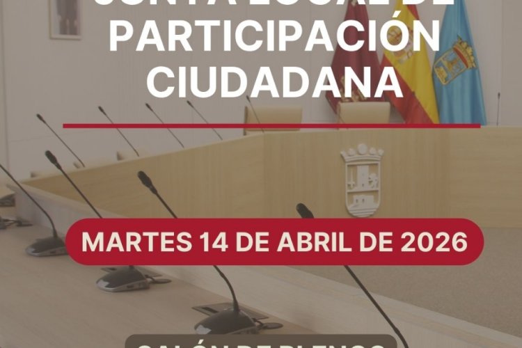 La Junta Local de Participación Ciudadana convoca una reunión extraordinaria en Alhama