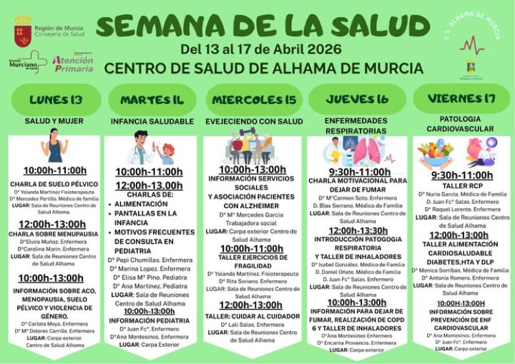 Semana de la Salud dell 13 al 17 de abril