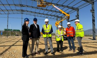 La Comunidad construye una nueva nave de conservación para reforzar el mantenimiento de las autovías de la comarca del Guadalentín en el término de Alhama de Murcia.