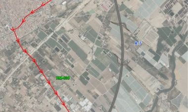 Corte temporal del ramal de incorporación a la A-7 en sentido Lorca/Almería por las obras del AVE