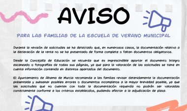 Nota informativa sobre la documentación de la Escuela de Verano 2026