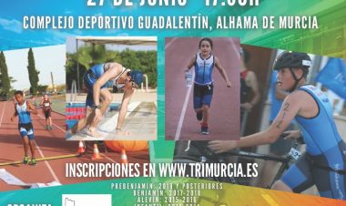 Alhama de Murcia recupera el Triatlón de Menores con más de un centenar de participantes