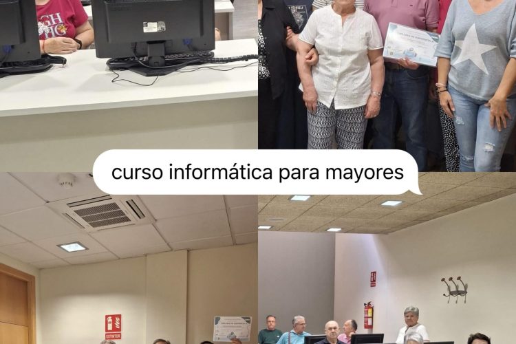 Finaliza el curso de informática para mayores