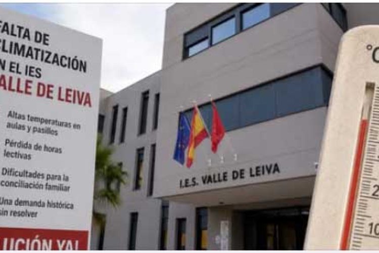 Psoe Alhama: La falta de climatización en el IES Valle de Leiva vuelve a golpear la conciliación de cientos de familias alhameñas