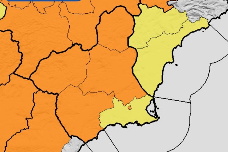 Alhama en aviso naranja por temperaturas de hasta 41 ºC, el Mercado Municipal cerrará a las 12:00 horas