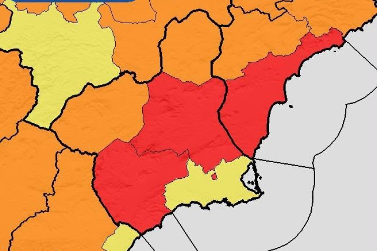 Alhama, en aviso rojo por temperaturas hasta 44 ºC
