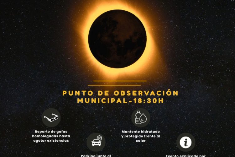 El eclipse solar del 12 de agosto contará con un punto de observación en el solar municipal de Condado de Alhama