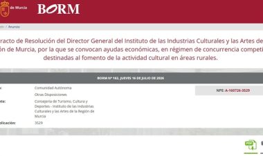 Cultura dota con más de 64.000 euros proyectos que se desarrollen en áreas rurales