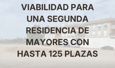 El Ayuntamiento de Alhama adjudica el estudio de viabilidad para una segunda residencia de mayores de hasta 125 plazas