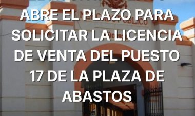 Abierto el plazo para solicitar la licencia de venta del puesto 17 de la Plaza de Abastos