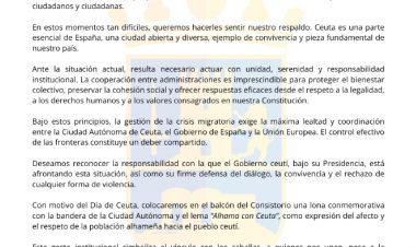 Alhama conmemora el Día de Ceuta y muestra su respaldo a la Ciudad Autónoma
