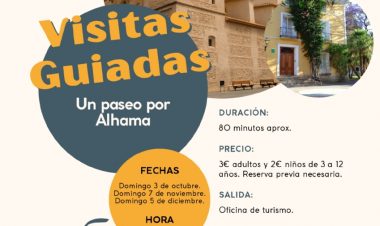Alhama ofrece once visitas guiadas para descubrir su patrimonio y las pedanías de El Berro y Gebas