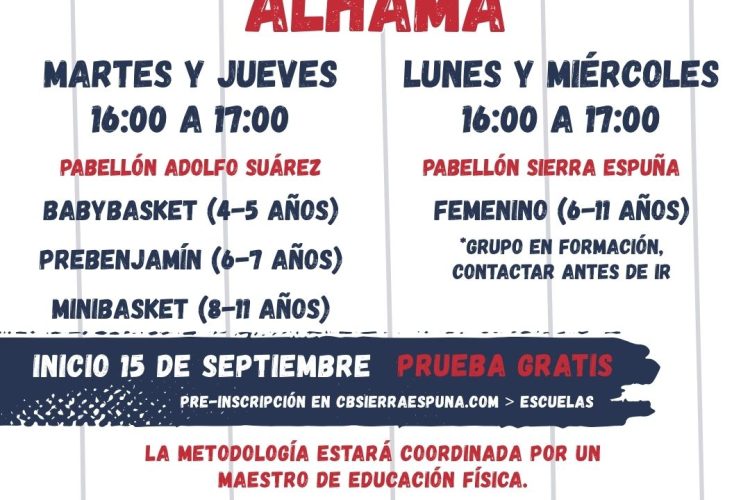 EL CLUB BALONCESTO SIERRA ESPUÑA REVOLUCIONA LA METODOLOGÍA DE SUS ESCUELAS PARA PROTEGER EL CRECIMIENTO DE LOS NIÑOS Y NIÑAS.