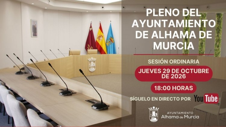 Convocatoria del Pleno Ordinario: jueves 29 de octubre de 2026