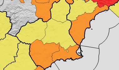 Aviso amarillo por lluvias y tormentas este lunes en el Valle del Guadalentín