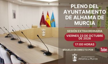 Convocatoria del Pleno Extraordinario: viernes 23 de octubre de 2026