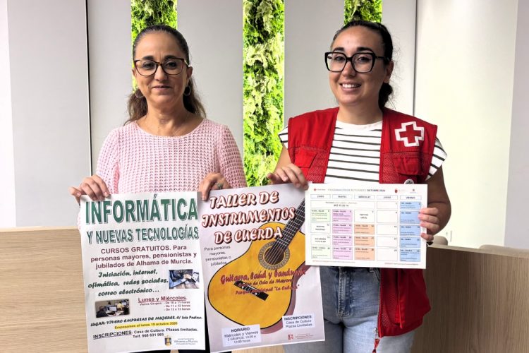 El Ayuntamiento y Cruz Roja programan numerosas actividades gratuitas para fomentar el envejecimiento activo de las personas mayores