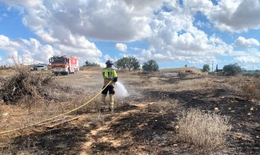 Servicios de emergencia no han podido salvar a un hombre, que ha muerto esta mañana cuando realizaba una quema de rastrojos en el paraje de los Guardianes, en el término municipal de Totana.